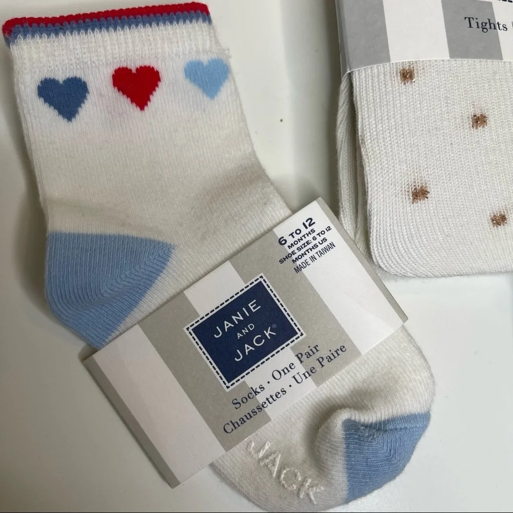 Janie And Jack sick and tights bundle